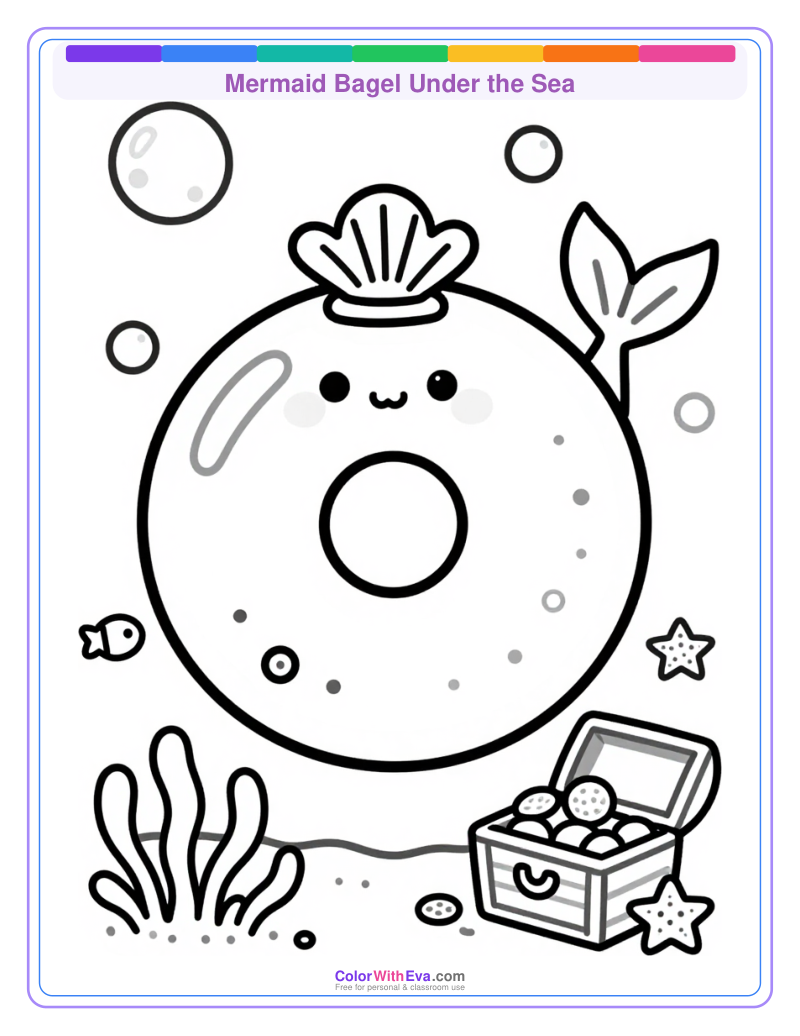 Mermaid Bagel Under the Sea thumbnail