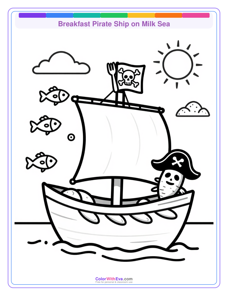 Breakfast Pirate Ship on Milk Sea thumbnail