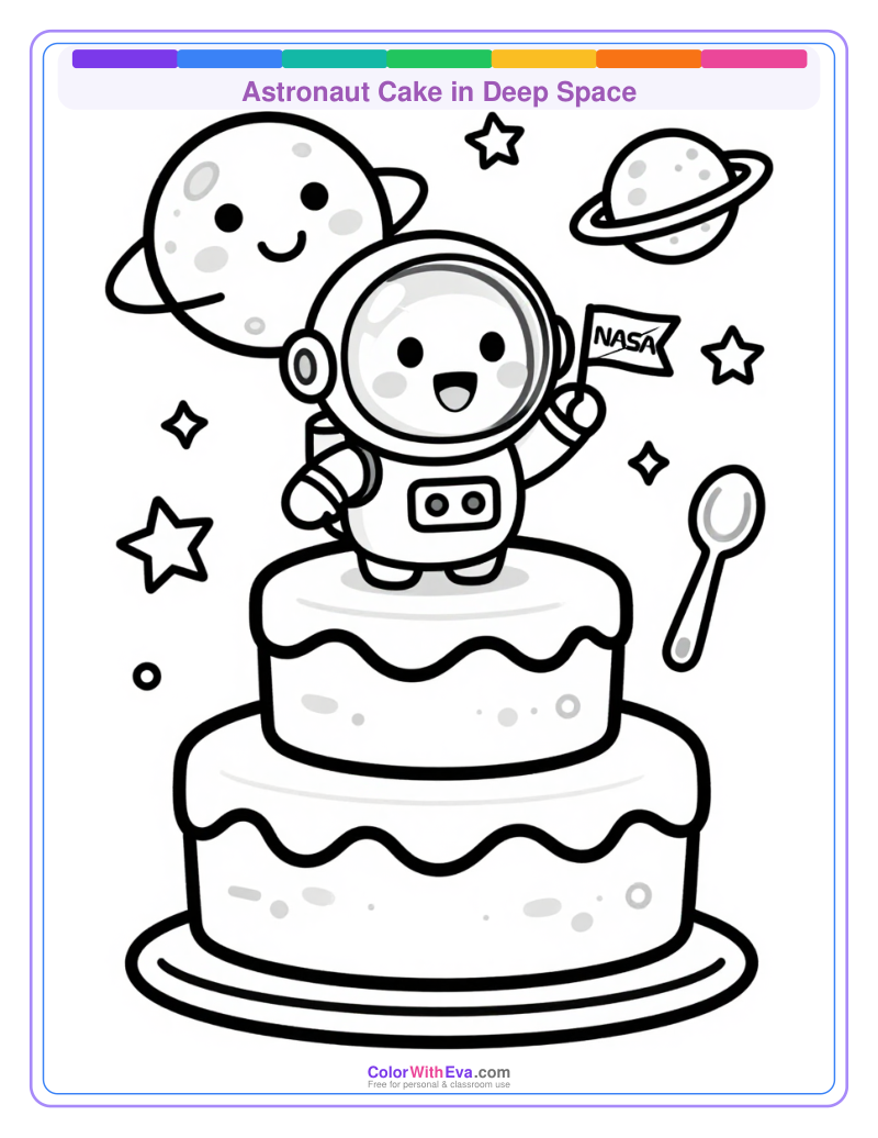 Astronaut Cake in Deep Space thumbnail