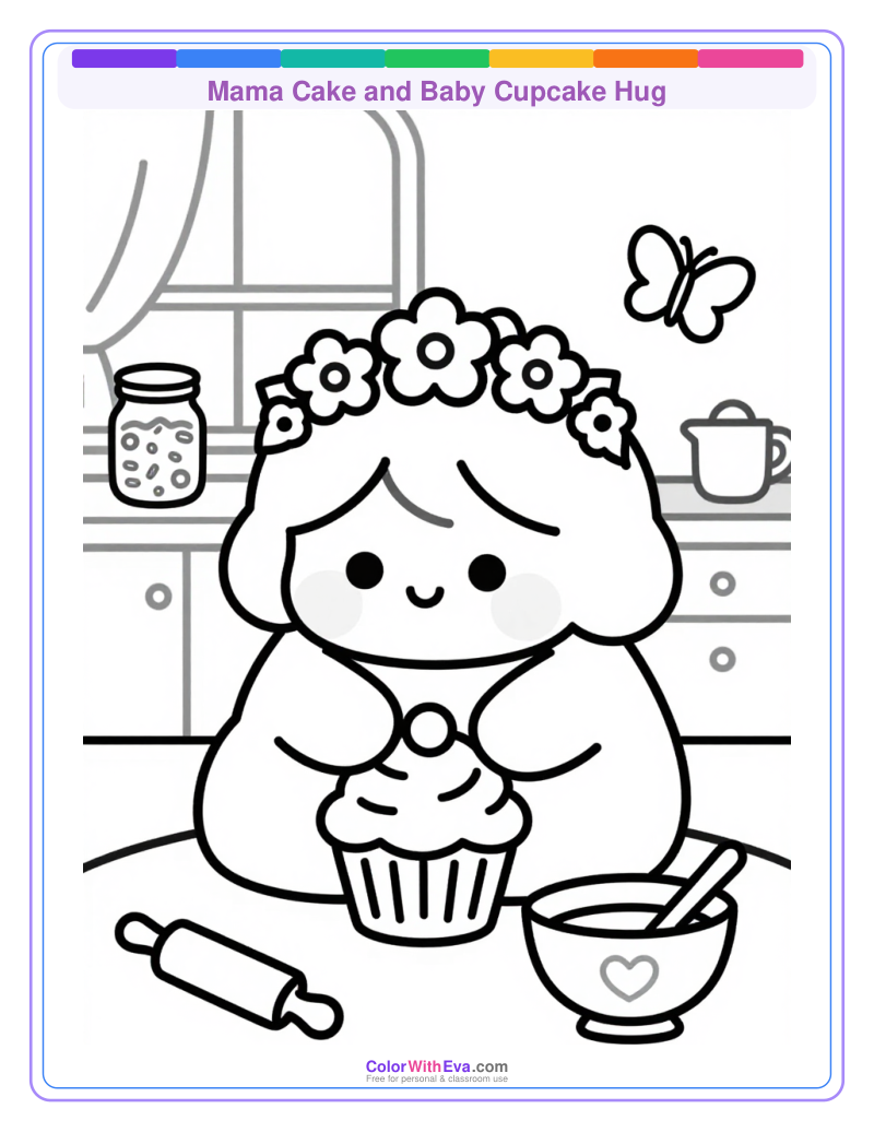 Mama Cake and Baby Cupcake Hug thumbnail