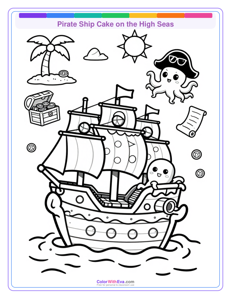 Pirate Ship Cake on the High Seas thumbnail