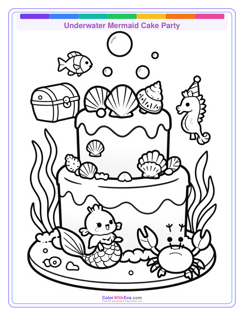 Underwater Mermaid Cake Party thumbnail