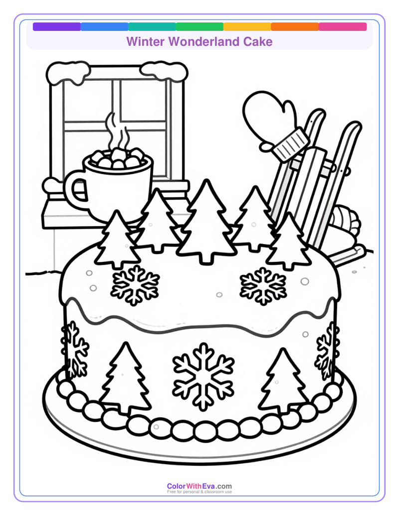 Winter Wonderland Cake preview