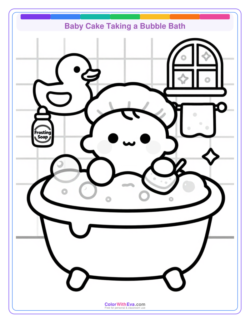 Baby Cake Taking a Bubble Bath thumbnail