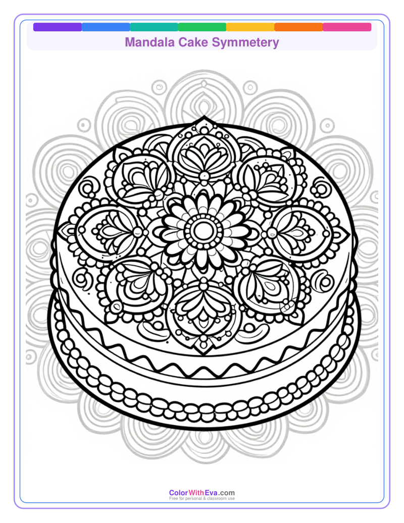 Mandala Cake Symmetery thumbnail