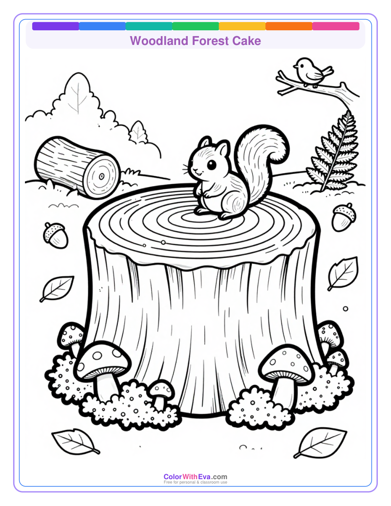 Woodland Forest Cake preview