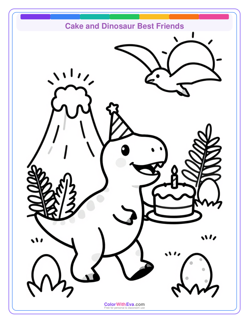 Cake and Dinosaur Best Friends thumbnail