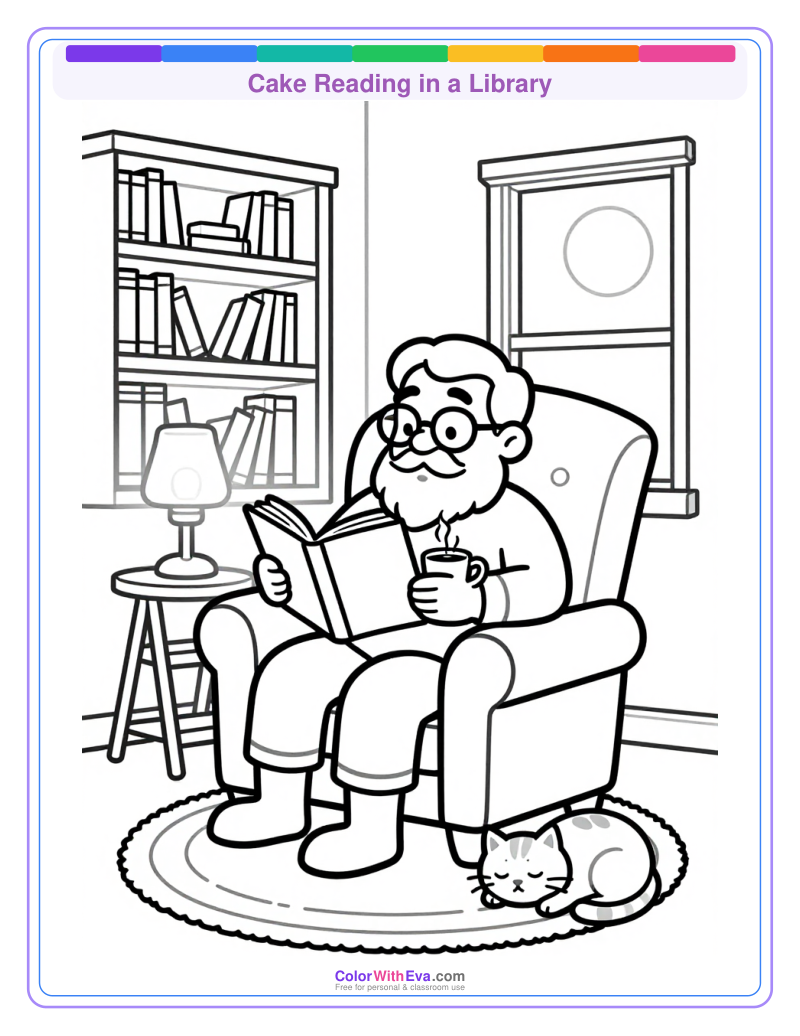 Cake Reading in a Library thumbnail