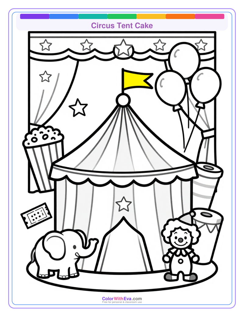 Circus Tent Cake preview