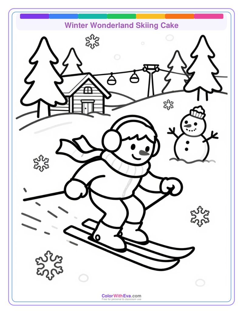 Winter Wonderland Skiing Cake thumbnail