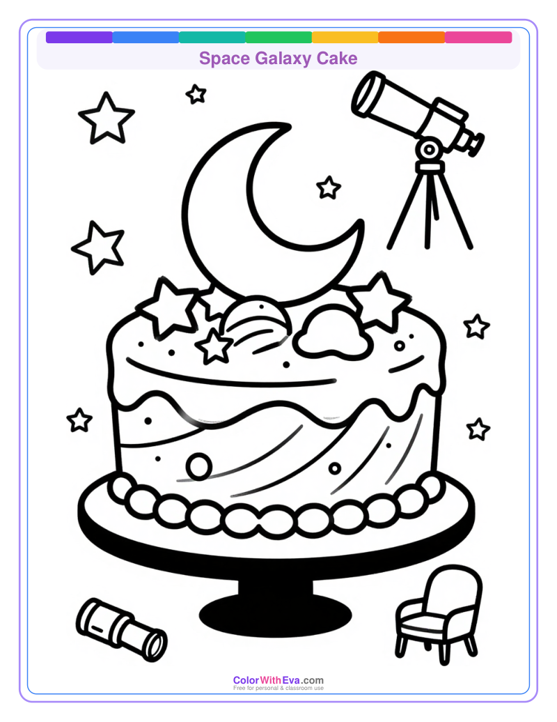 Space Galaxy Cake preview