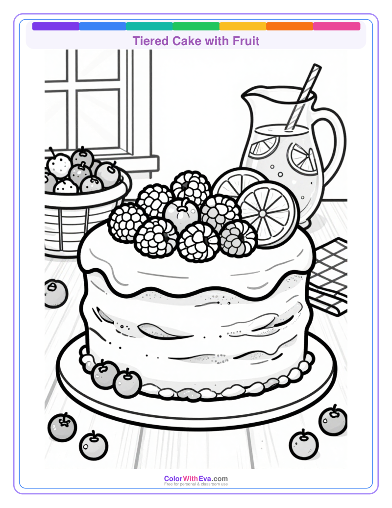 Tiered Cake with Fruit preview