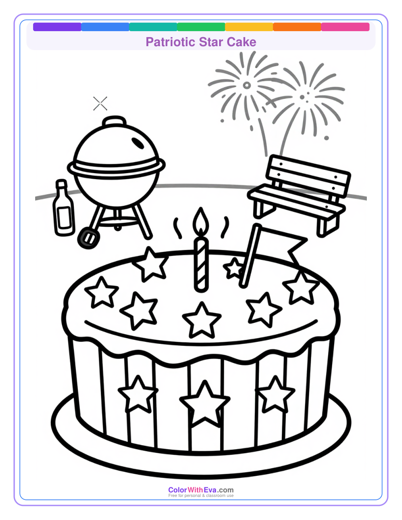 Patriotic Star Cake preview