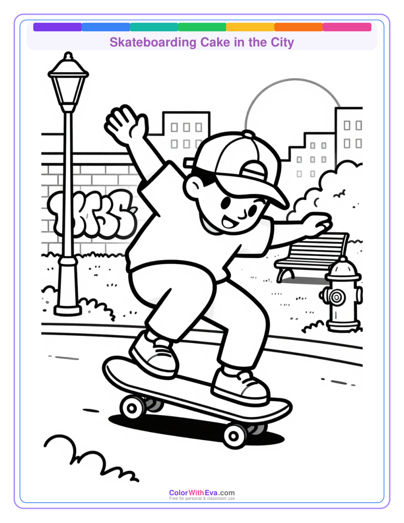 Skateboarding Cake in the City thumbnail