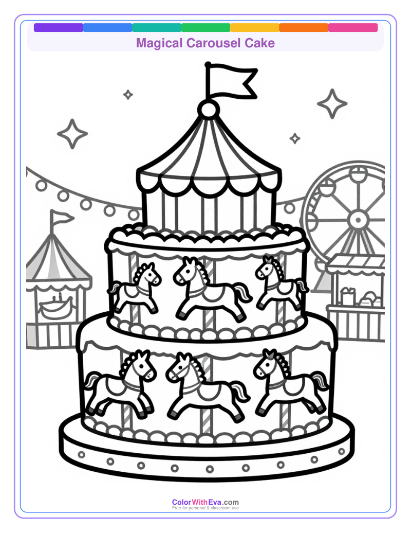 Magical Carousel Cake preview