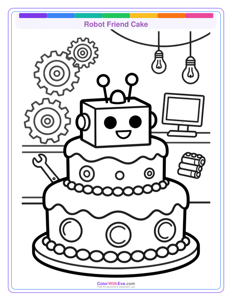 Robot Friend Cake preview