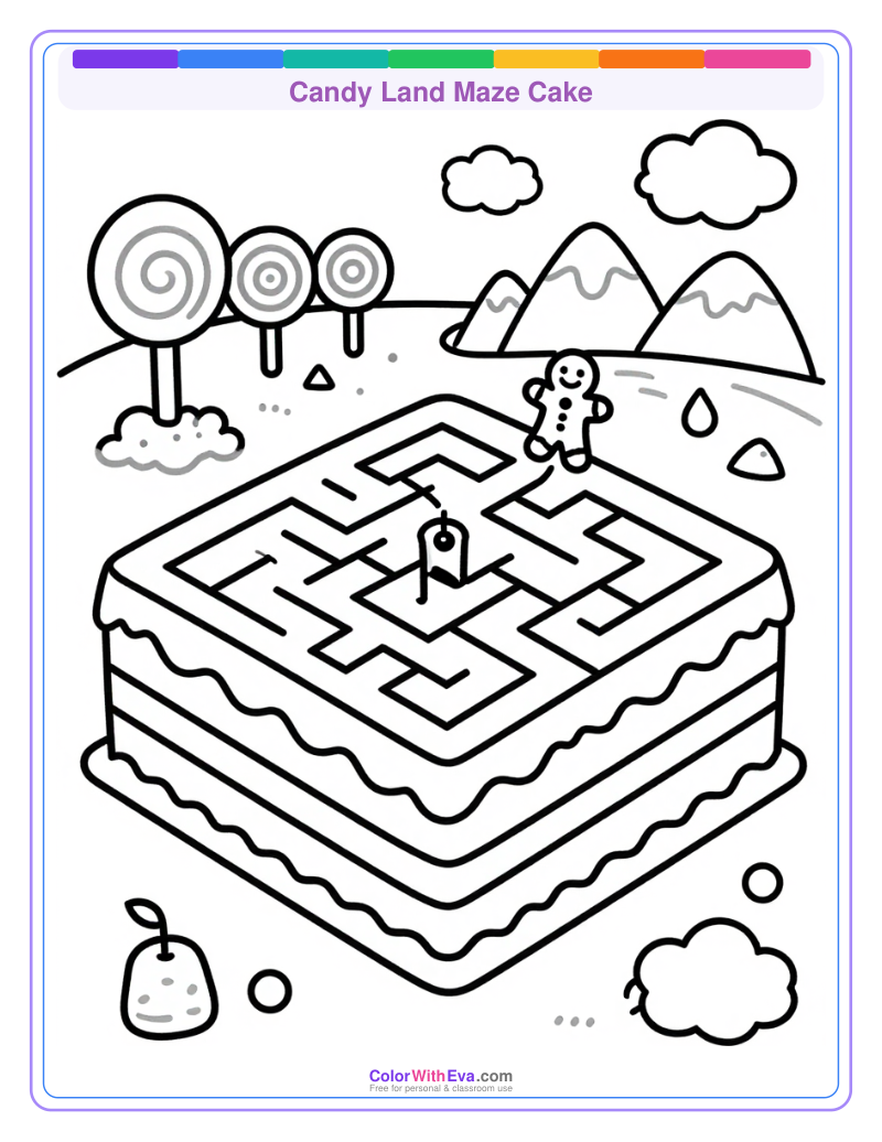 Candy Land Maze Cake thumbnail