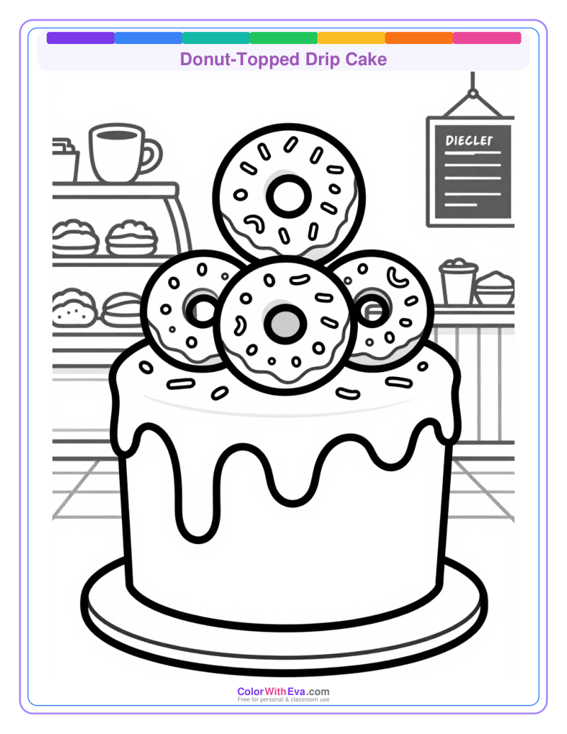 Donut-Topped Drip Cake preview