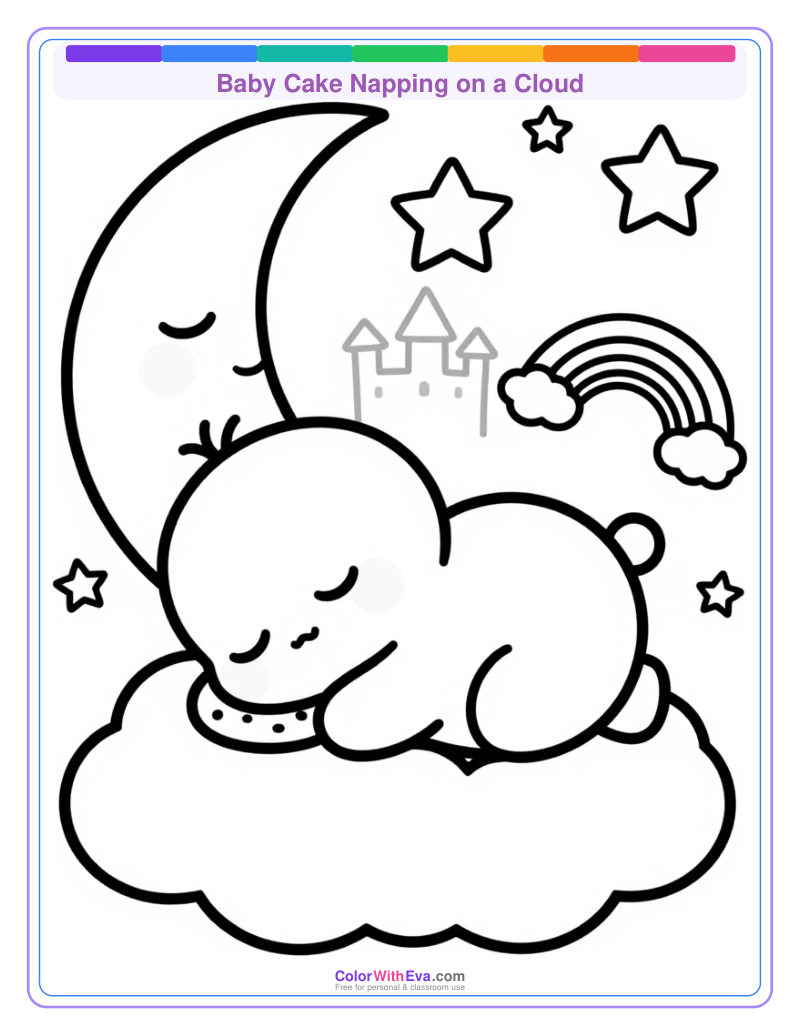 Baby Cake Napping on a Cloud thumbnail
