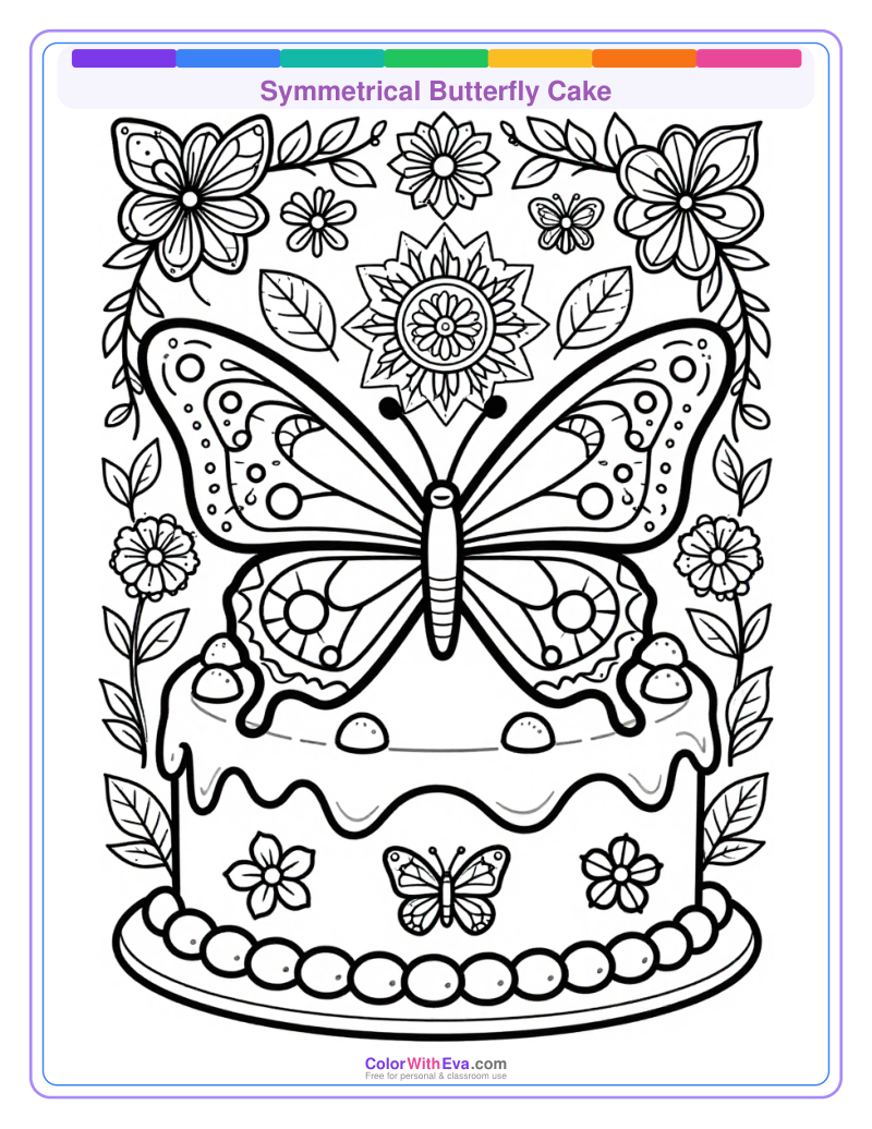 Symmetrical Butterfly Cake thumbnail