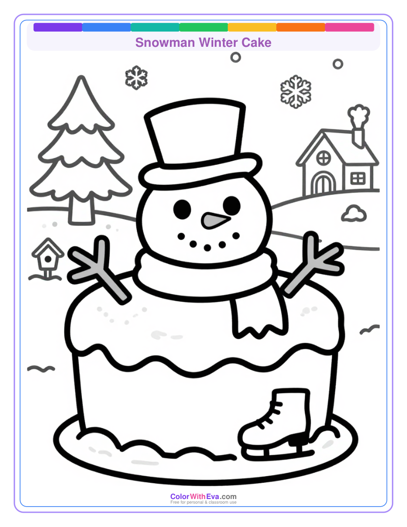 Snowman Winter Cake preview