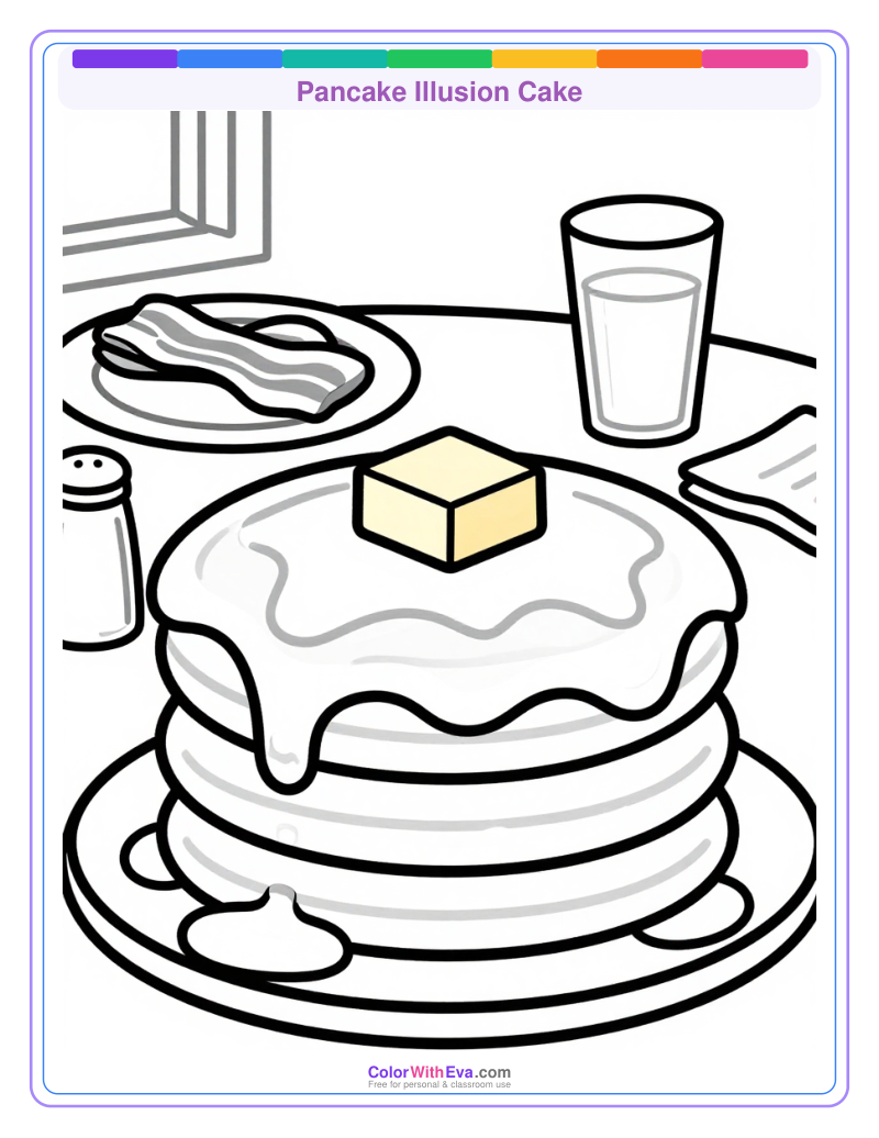 Pancake Illusion Cake preview