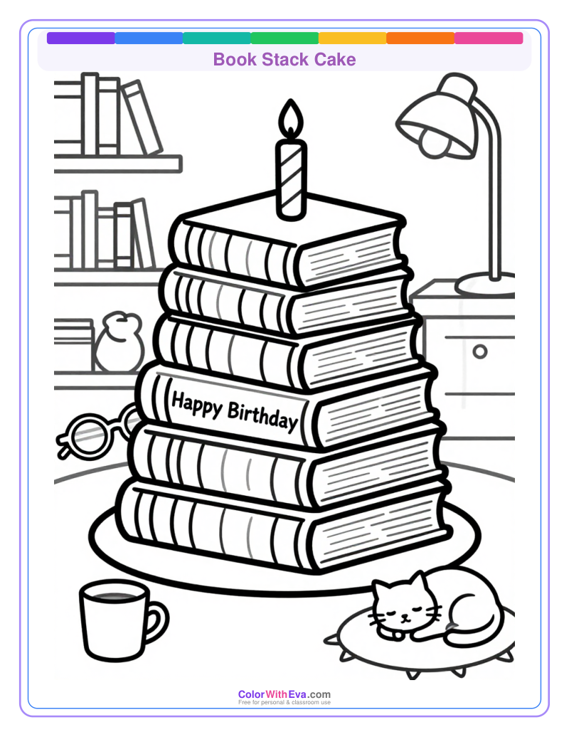 Book Stack Cake preview