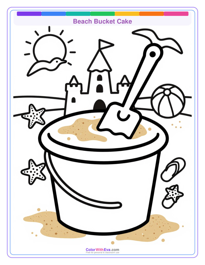Beach Bucket Cake preview