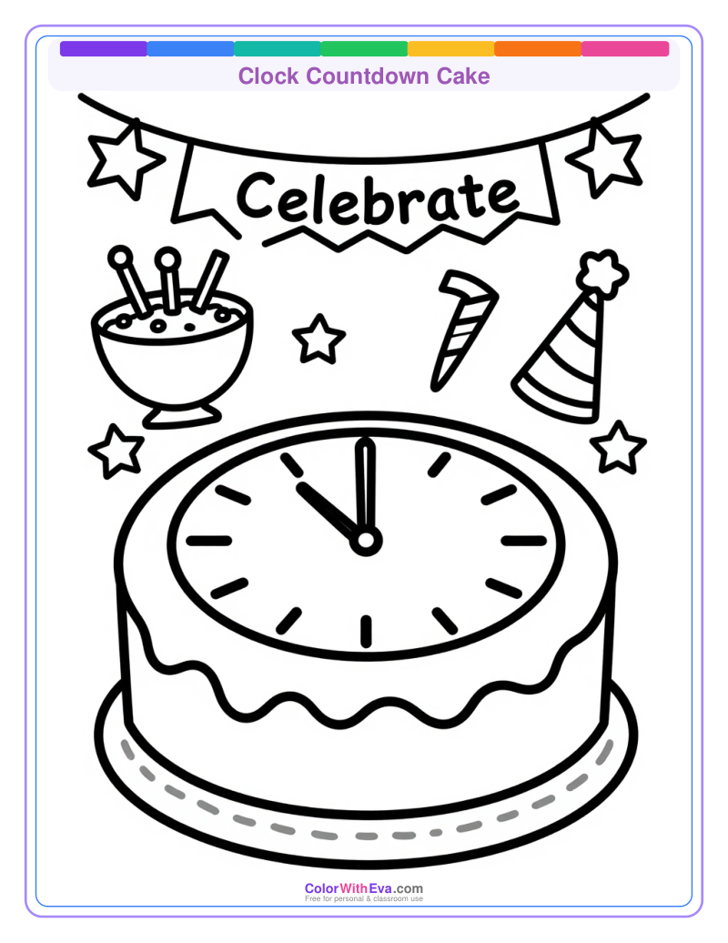 Clock Countdown Cake preview