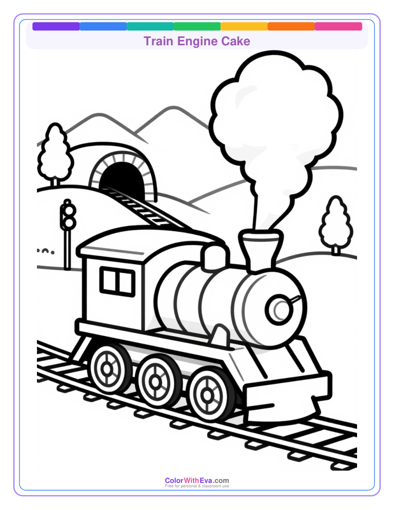 Train Engine Cake preview