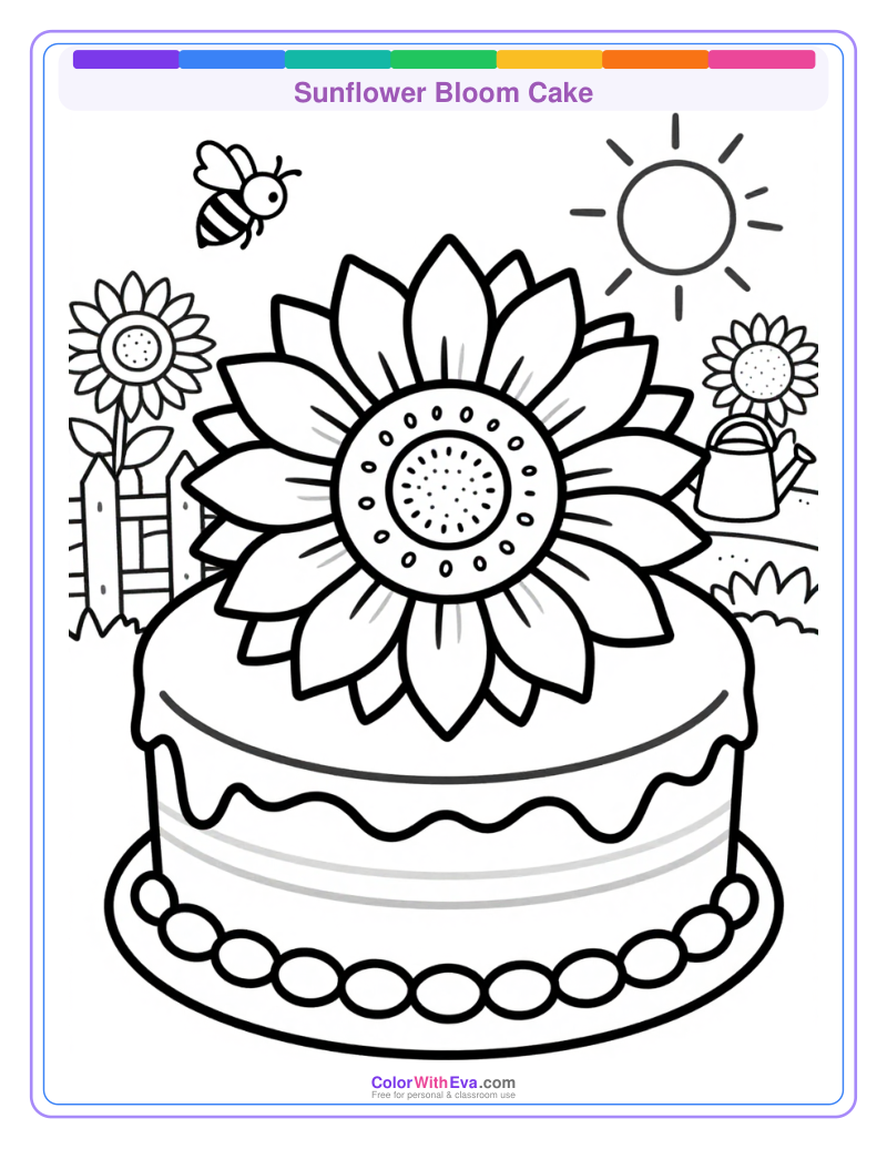 Sunflower Bloom Cake preview