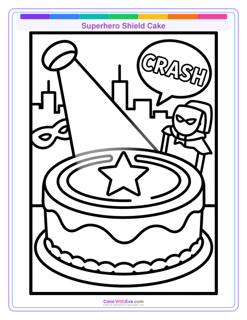 Superhero Shield Cake preview