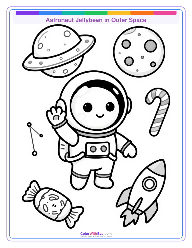 Astronaut Jellybean in Outer Space thumbnail
