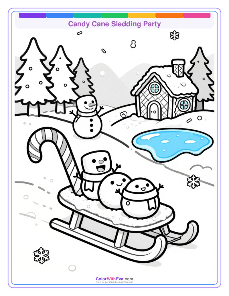 Candy Cane Sledding Party thumbnail
