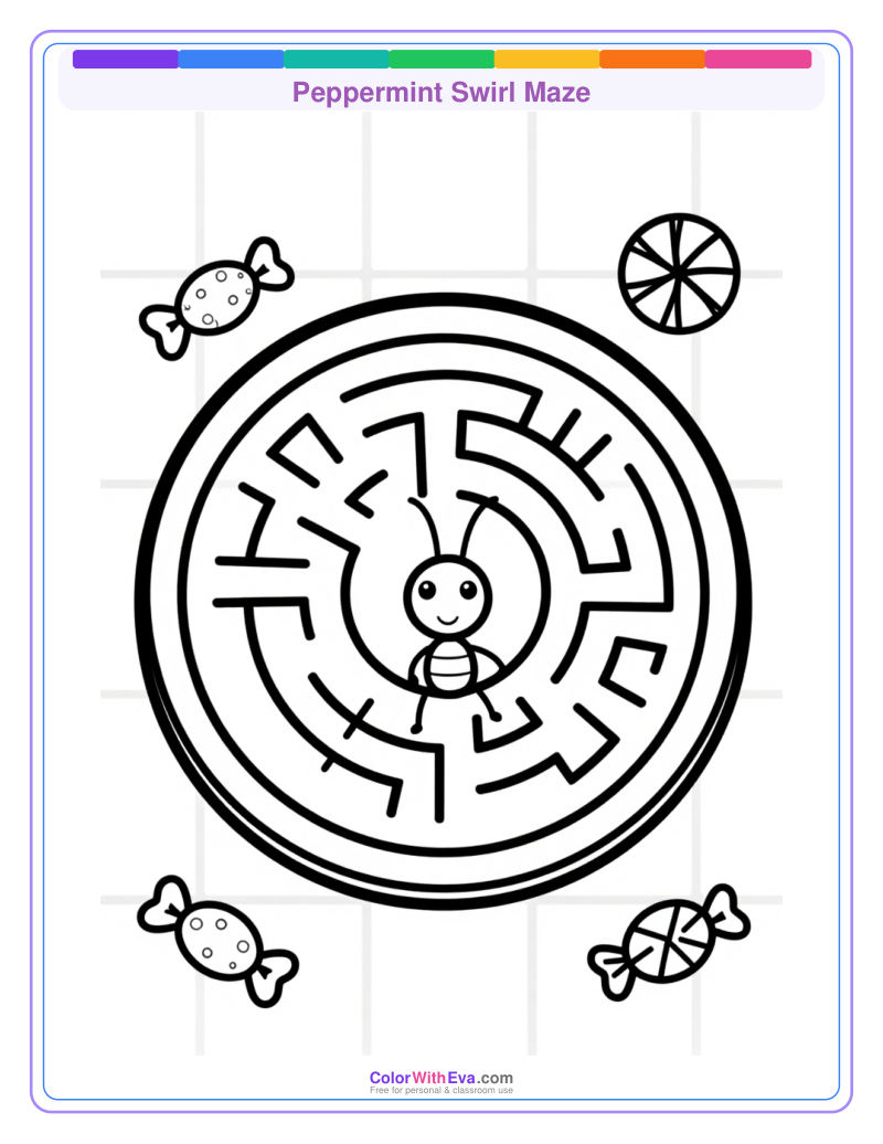 Peppermint Swirl Maze preview