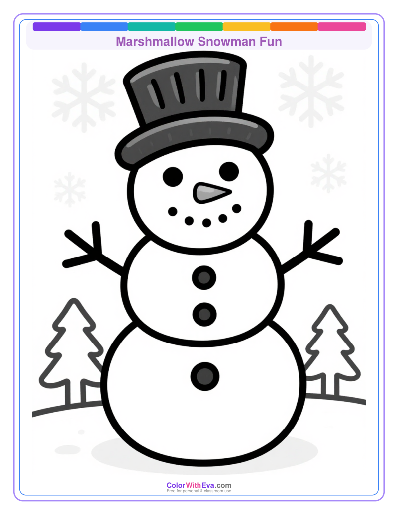 Marshmallow Snowman Fun preview