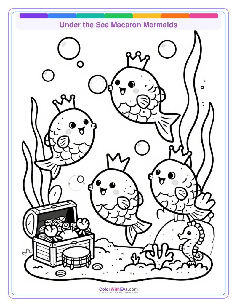 Under the Sea Macaron Mermaids thumbnail