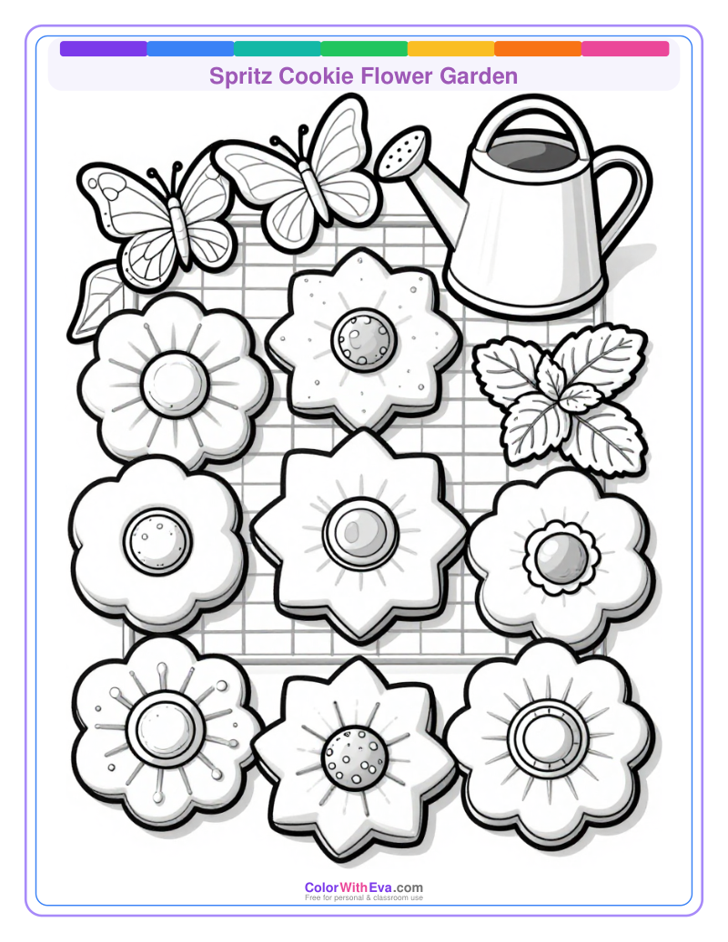 Spritz Cookie Flower Garden preview