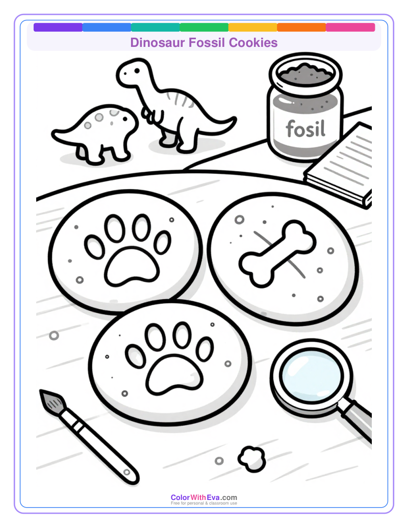 Dinosaur Fossil Cookies preview