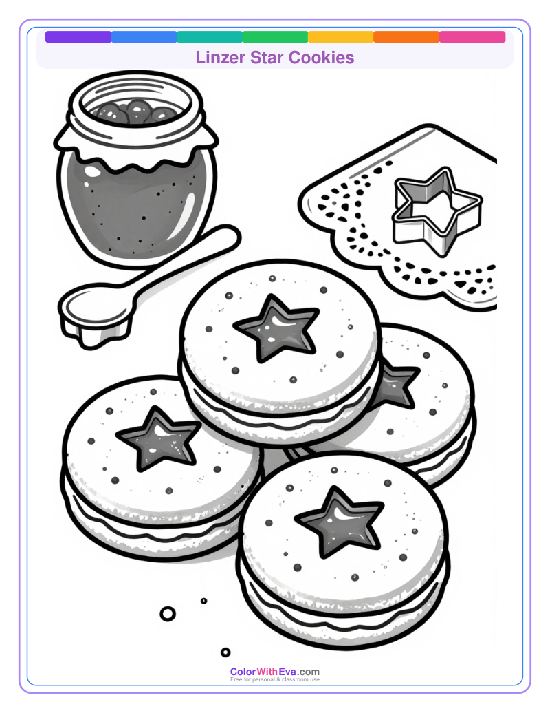 Linzer Star Cookies preview
