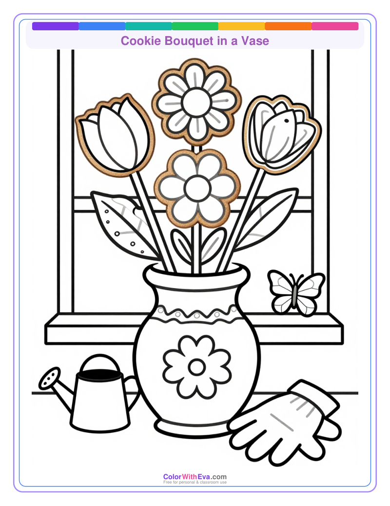 Cookie Bouquet in a Vase preview