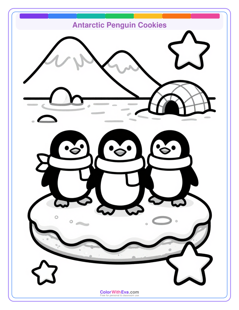 Antarctic Penguin Cookies preview