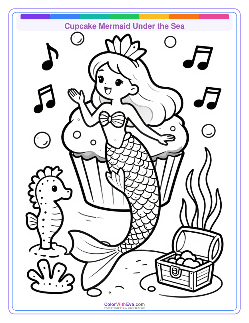 Cupcake Mermaid Under the Sea thumbnail