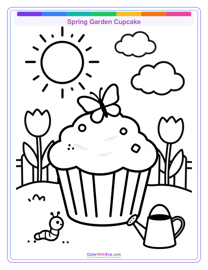 Spring Garden Cupcake preview