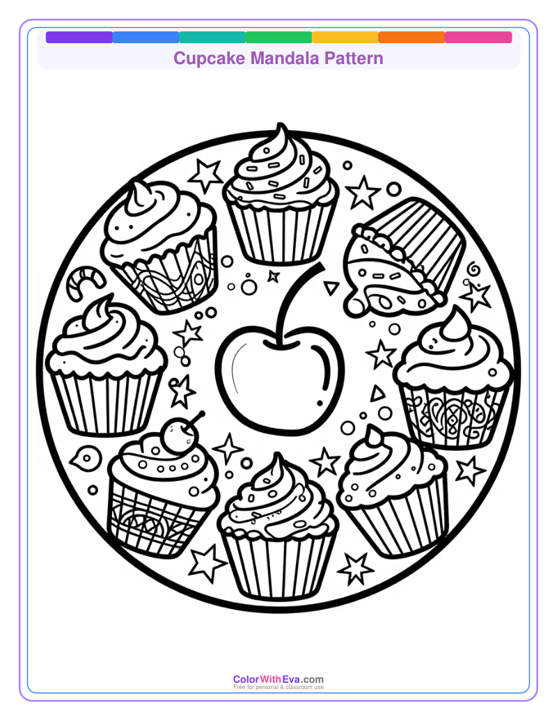 Cupcake Mandala Pattern thumbnail