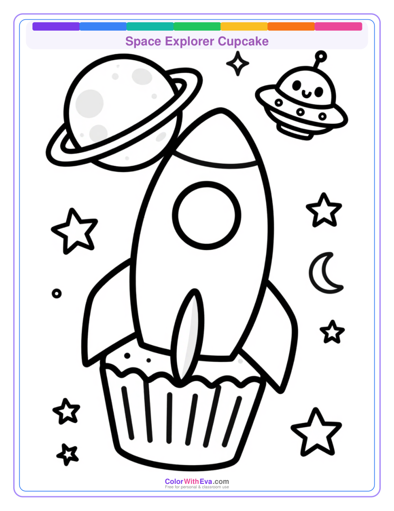 Space Explorer Cupcake preview