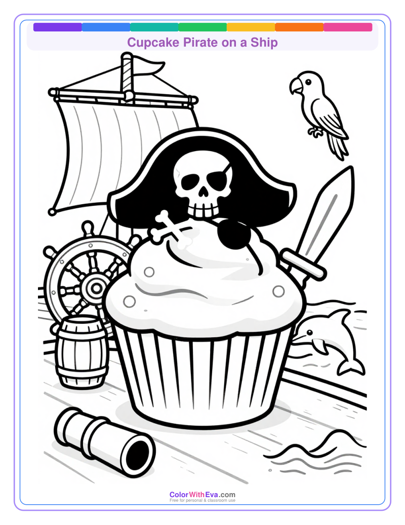 Cupcake Pirate on a Ship thumbnail