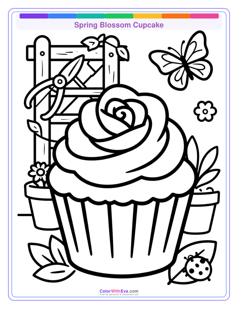 Spring Blossom Cupcake preview