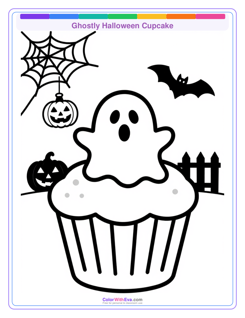 Ghostly Halloween Cupcake preview