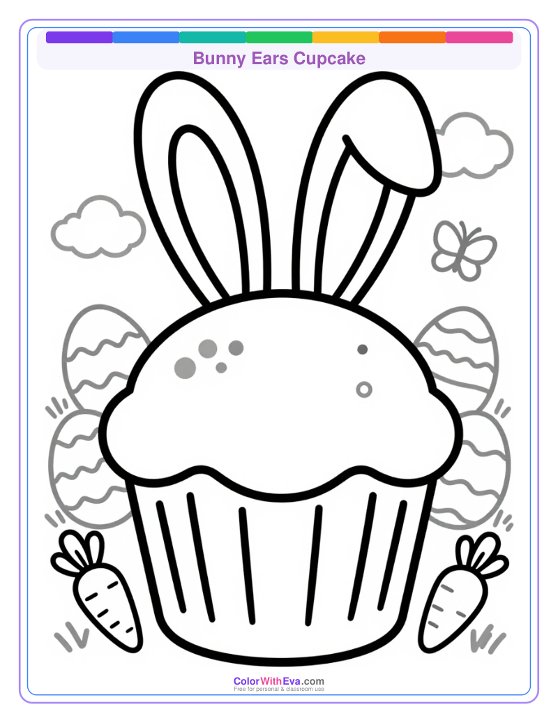 Bunny Ears Cupcake preview